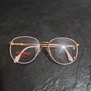 Kids Eyeglasses Garfield 916 Vintage Girls Metal Fashion Frame Gold Pink 49 NOS